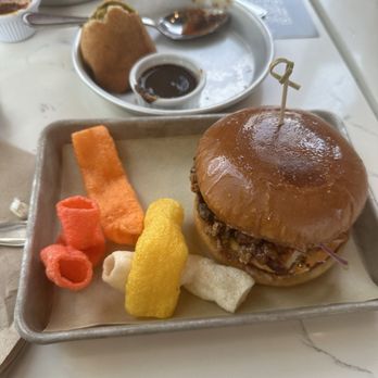 Curry Up Now - Fried Chicken tikka sandwich samosa - Indian Near Me - Alpharetta, Georgia