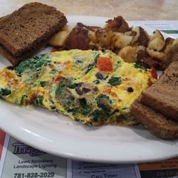 Greek omelet with rye