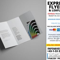 XEST Nimmerrichter - We produce double or single sided flyers, leaflets, handouts in any size! DIN A4 - A6, US Formats or custom size. Available with EXPRESS