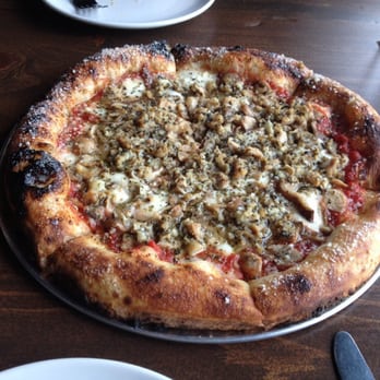 Harvest Bar + Kitchen - Geary Street pizza topped with mushroom. Juicy and healthy. - Pizza Near Me - Columbus, Ohio