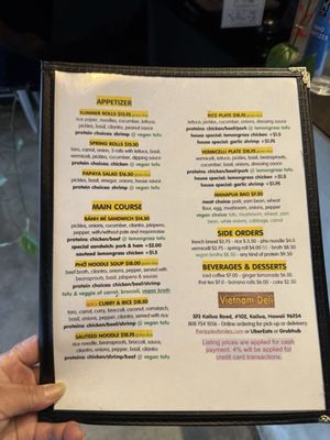 Menu photo 1 Vietnam Deli Kailua, HI Menu photo 1 Vietnam Deli Kailua, HI