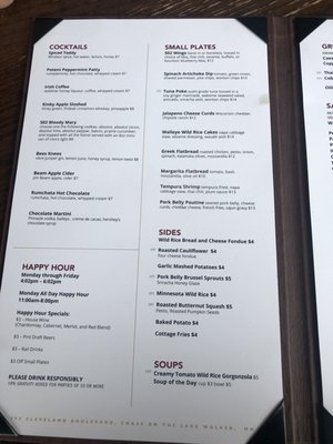 Menu photo 1 The 502 Walker, MN