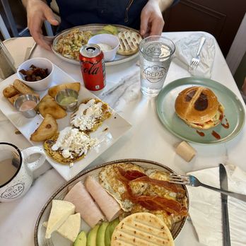 Arepas Coffee & Bar - Sampler, Venezuelan Plate, Perico Plate, hamburger. - Coffee & Tea Near Me - Starkville, Mississippi Arepas Coffee & Bar - Sampler, Venezuelan Plate, Perico Plate, hamburger. - Coffee & Tea Near Me - Starkville, Mississippi