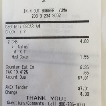 In-N-Out Burger - They open at 9:30 in Yuma in the summer. - Fast Food Near Me - Yuma, Arizona In-N-Out Burger - They open at 9:30 in Yuma in the summer. - Fast Food Near Me - Yuma, Arizona