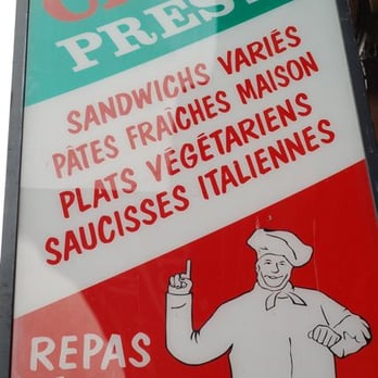 Cafe Presto - a sign for a restaurant - Italian Near Me - Montreal, Quebec Cafe Presto - a sign for a restaurant - Italian Near Me - Montreal, Quebec