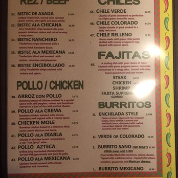 Taqueria Mexicana - Menu 3rd page - Mexican Near Me - Toppenish, Washington Taqueria Mexicana - Menu 3rd page - Mexican Near Me - Toppenish, Washington