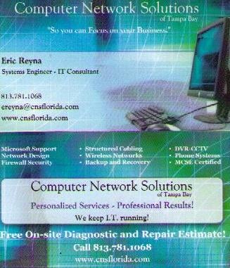 COMPUTER NETWORK SOLUTIONS - 7007 Mintwood Ct, Tampa, Florida - IT ...