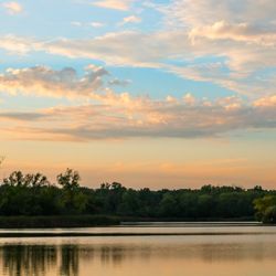 Beck Lake Forest Preserve - Sun set time