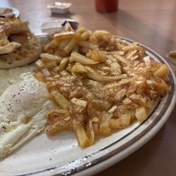 The "not extra-crispy" breakfast potatoes