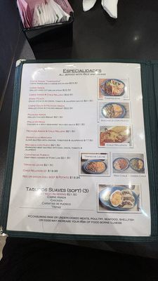 Menu photo 3 Comedor Guadalajara Phoenix, AZ