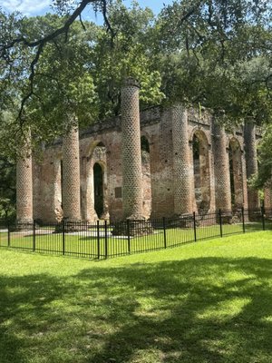 Old Sheldon Church Ruins by null