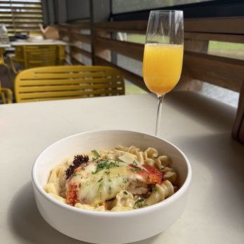 Prati Italia - Chicken Parmesan Pasta & Peach Bellini - Italian Near Me - Jacksonville, Florida Prati Italia - Chicken Parmesan Pasta & Peach Bellini - Italian Near Me - Jacksonville, Florida