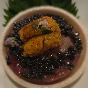 Sato Omakase - One of the delicious opening dishes with uni and chopped tuna!! - Sushi Bars Near Me - San Francisco, California Sato Omakase - One of the delicious opening dishes with uni and chopped tuna!! - Sushi Bars Near Me - San Francisco, California