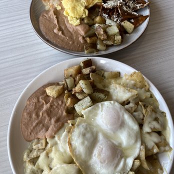Talavera Azul - Chilequiles w/potatoes & beans (pay extra for eggs) Red, mole, poblano, & verde chilequiles - Mexican Near Me - Chula Vista, California Talavera Azul - Chilequiles w/potatoes & beans (pay extra for eggs) Red, mole, poblano, & verde chilequiles - Mexican Near Me - Chula Vista, California