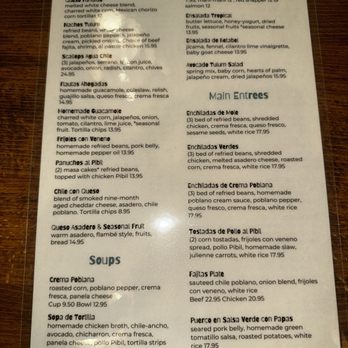 Tulum Mexican Cuisine - Menu - Mexican Near Me - San Antonio, Texas