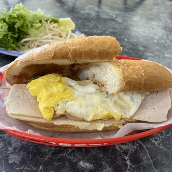 Pho Luc Lac - Bahn mi: white ham and egg - Vietnamese Near Me - Houston, Texas Pho Luc Lac - Bahn mi: white ham and egg - Vietnamese Near Me - Houston, Texas