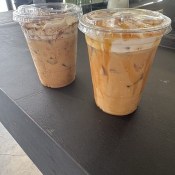 Malaya - Malaya Signature (Left), and Caramel Banana (Right) - Coffee & Tea Near Me - Arcadia, California