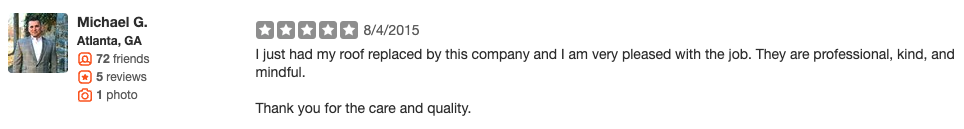 Slide of Barrelle Roofing