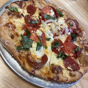 Mellow Mushroom Stockbridge - Great white with pepperoni - Pizza Near Me - Stockbridge, Georgia