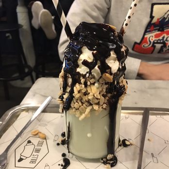 Bulls and Dogs - Pistachio milkshake. Massive. - Hot Dogs Near Me - Amsterdam, New Hampshire Bulls and Dogs - Pistachio milkshake. Massive. - Hot Dogs Near Me - Amsterdam, New Hampshire