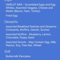 Frary Dining Hall - Weekend brunch menu