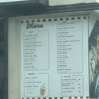 Drinx - Menu - Coffee & Tea Near Me - Downey, California