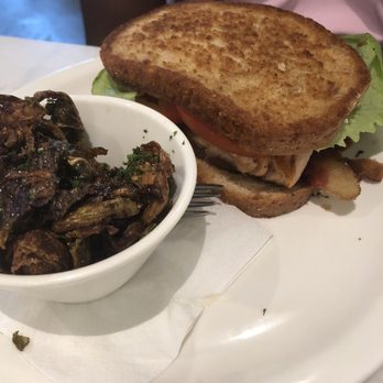 The Grove - Salmon BLT with fried Brussel sprouts - Bars Near Me - Savannah, Georgia