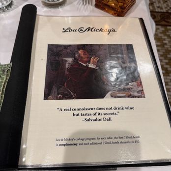 Lou & Mickey's - Drink menu - Steakhouses Near Me - San Diego, California Lou & Mickey's - Drink menu - Steakhouses Near Me - San Diego, California