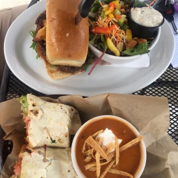 Doug's Diner - Thornton - Buffalo chicken wrap with tortilla soup. Frontier hamburger with a side salad. - Breakfast & Brunch Near Me - Thornton, Colorado Doug's Diner - Thornton - Buffalo chicken wrap with tortilla soup. Frontier hamburger with a side salad. - Breakfast & Brunch Near Me - Thornton, Colorado