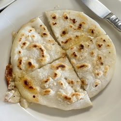 Pupuseria Y Restaurante Platano - Beef and cheese pupusa.