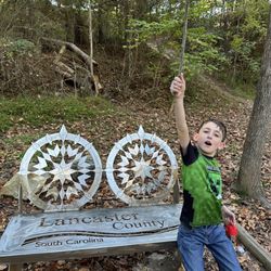 Carolina Thread Trail - SC welcome bench