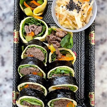 Kimbop - Keto Sushi dish. - Korean Near Me - Miami, Florida Kimbop - Keto Sushi dish. - Korean Near Me - Miami, Florida