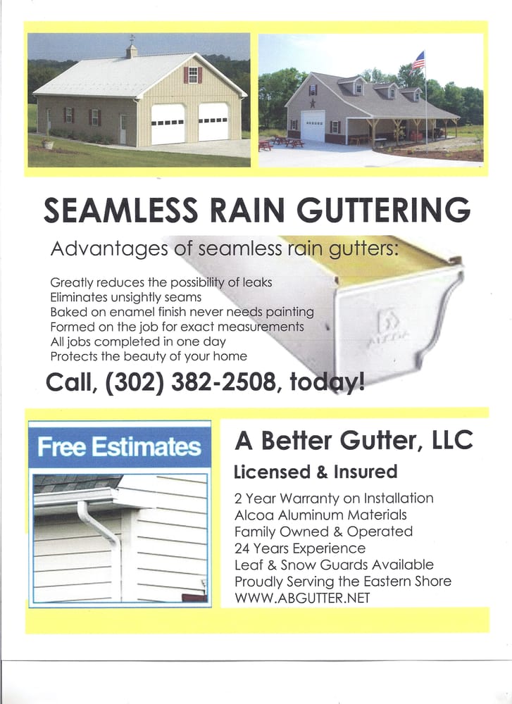 A BETTER GUTTER 6419 Deer Meadows Rd, Greenwood, DE Yelp