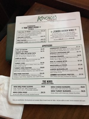 Menu photo 3 Kincade’s Bar & Grill Chicago, IL Menu photo 3 Kincade’s Bar & Grill Chicago, IL