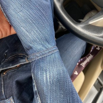 A Plus Alterations & Dry Cleaners - Patched jeans from the outside - Sewing & Alterations Near Me - San Jose, California