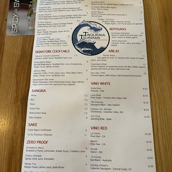 Taqueria Tsunami - Menu - March 2022 - Asian Fusion Near Me - Athens, Georgia Taqueria Tsunami - Menu - March 2022 - Asian Fusion Near Me - Athens, Georgia