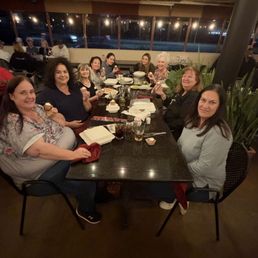 Seated comfortably on the patio. Seated comfortably on the patio.