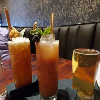 Rocco's - Bounty Hunter (right), Small Hour Sling (middle) & a beer (right) - Bars Near Me - Seattle, Washington Rocco's - Bounty Hunter (right), Small Hour Sling (middle) & a beer (right) - Bars Near Me - Seattle, Washington