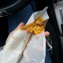 Taco Casa - There's more filling on the paper and in my lap than in the tortilla. Pathetic.