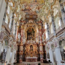 Wieskirche - Hauptaltar und Deckengemälde