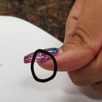 Nail Galleria - Did not completely cover my nail with the glitter - Nail Salons Near Me - Bakersfield, California Nail Galleria - Did not completely cover my nail with the glitter - Nail Salons Near Me - Bakersfield, California