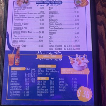 El Kachimbon - Menu - Salvadoran Near Me - Lancaster, California