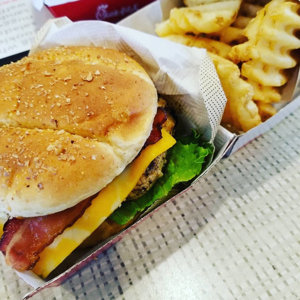 Chick-fil-A - Nice and fresh! Chicken club and waffle fries - Fast Food Near Me - North Riverside, Illinois