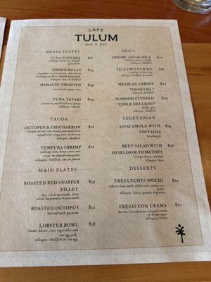 Menu photo 1 Cafe Tulum Washington, DC, DC