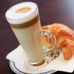 Centenary Lounge - Freshly baked croissant with a yummy latte :)