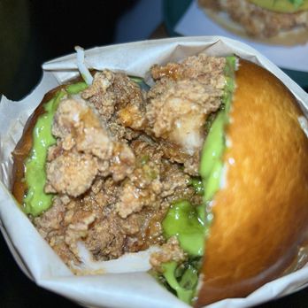 Double Chicken Please - Hot Honey Sandwich - Cocktail Bars Near Me - New York, New York Double Chicken Please - Hot Honey Sandwich - Cocktail Bars Near Me - New York, New York