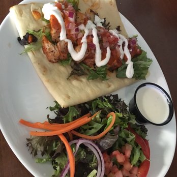 Icehouse Tavern - Sriracha chix flatbread w sub side salad instead of tots - Bars Near Me - Denver, Colorado Icehouse Tavern - Sriracha chix flatbread w sub side salad instead of tots - Bars Near Me - Denver, Colorado