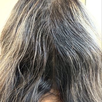 Agencé - Before  - mostly blonde, dried out, frizzy mess. - Hair Stylists Near Me - San Dimas, California