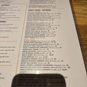Bulla Gastrobar - menu - Gastropubs Near Me - Winter Park, Florida