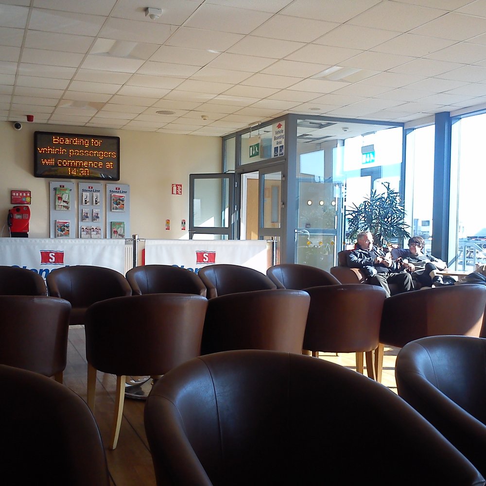Stena Line - Stena Line - passenger lounge area in terminal before boarding in Dublin - Transportation Near Me - Dun Laoghaire Harbour, D